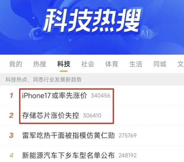 百年一遇！内存疯涨，库克也顶不住了