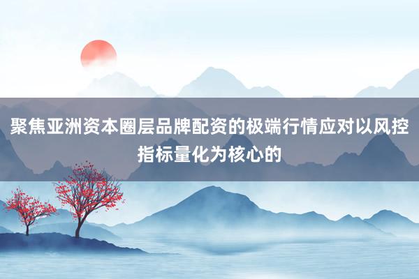 聚焦亚洲资本圈层品牌配资的极端行情应对以风控指标量化为核心的