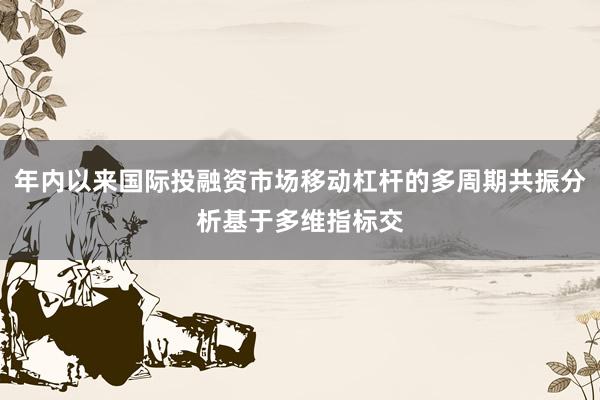 年内以来国际投融资市场移动杠杆的多周期共振分析基于多维指标交