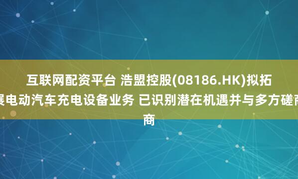 互联网配资平台 浩盟控股(08186.HK)拟拓展电动汽车充电设备业务 已识别潜在机遇并与多方磋商
